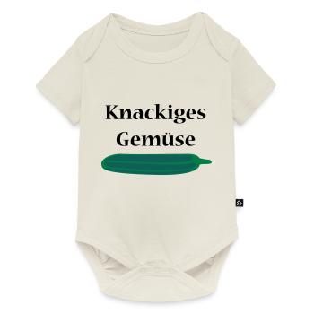 Gurke - Baby Premium Kurzarmbody - Naturweiß - Vorne