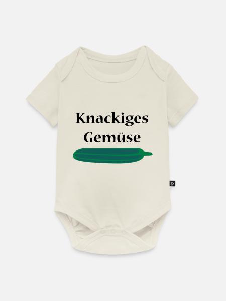Gurke - Baby Premium Kurzarmbody - Naturweiß