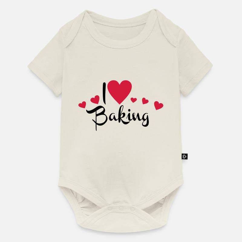 backen - Baby Premium Kurzarmbody - Naturweiß