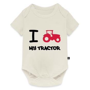 i_love_my_tractor - Baby Premium Kurzarmbody - Naturweiß - Vorne