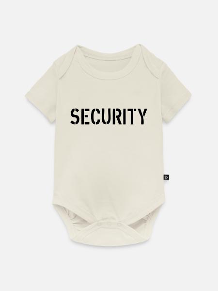 Security - Baby Premium Kurzarmbody - Naturweiß
