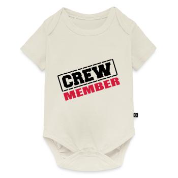 crew_member - Body à manches courtes Premium Bébé - blanc cassé - Devant