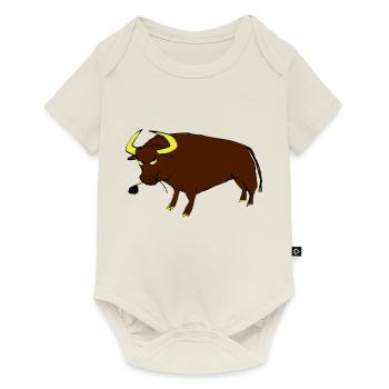 Taureau Basque - Body à manches courtes Premium Bébé - blanc cassé - Devant