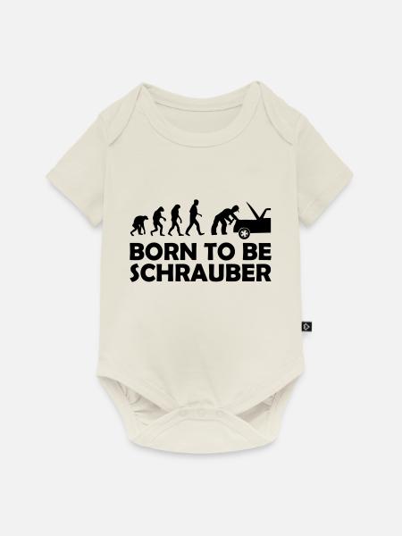 schrauber - Baby Premium Kurzarmbody - Naturweiß