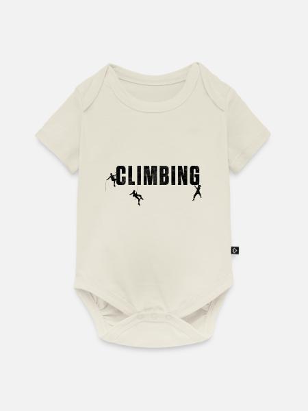Climbing Klettern Klettersport - Baby Premium Kurzarmbody - Naturweiß