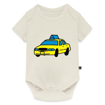 Taxi - Baby Premium Kurzarmbody - Naturweiß - Vorne