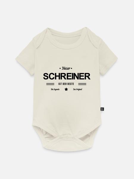 Bester Schreiner - Baby Premium Kurzarmbody - Naturweiß