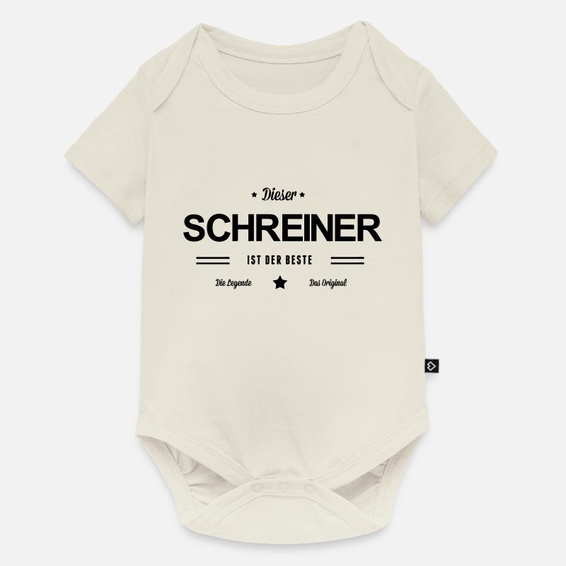 Bester Schreiner - Baby Premium Kurzarmbody - Naturweiß