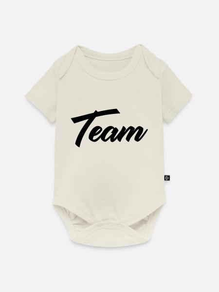 team - Baby Premium Kurzarmbody - Naturweiß