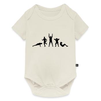 Sport - Mann Fitness - Baby Premium Kurzarmbody - Naturweiß - Vorne