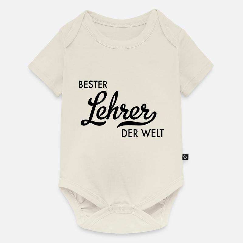 Bester Lehrer der Welt - Baby Premium Kurzarmbody - Naturweiß