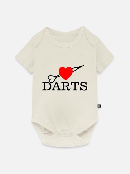 Darts Dart - Baby Premium Kurzarmbody - Naturweiß