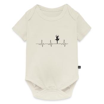 Ballerine Heartbeat - Body à manches courtes Premium Bébé - blanc cassé - Devant