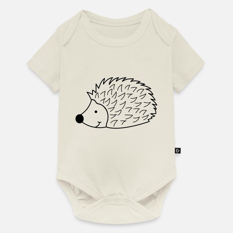 Hérisson - Body à manches courtes Premium Bébé - blanc cassé