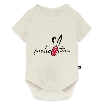 frohe Ostern - Baby Premium Kurzarmbody - Naturweiß - Vorne