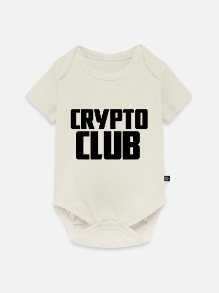 Crypto Club - Baby Premium Kurzarmbody - Naturweiß