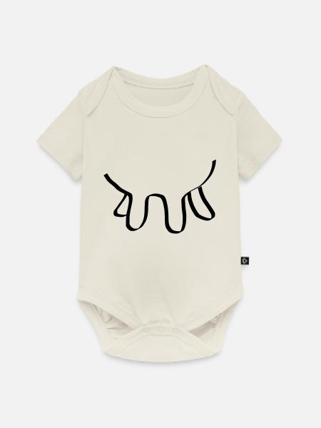 Melkmaschine - Baby Premium Kurzarmbody - Naturweiß