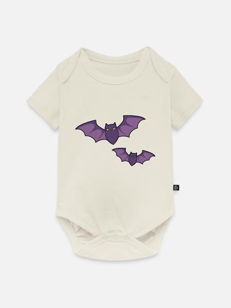 Fledermäuse - Baby Premium Kurzarmbody - Naturweiß
