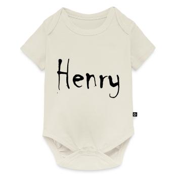 Henry - Baby Premium Kurzarmbody - Naturweiß - Vorne
