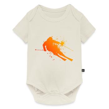 Sports d’hiver Ski Stunt Ski Ski Freestyle - Body à manches courtes Premium Bébé - blanc cassé - Devant