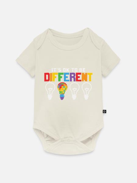 Autism Awareness Month - Baby Premium Kurzarmbody - Naturweiß