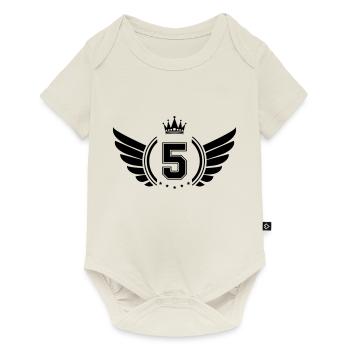 Wappen 5 - Baby Premium Kurzarmbody - Naturweiß - Vorne