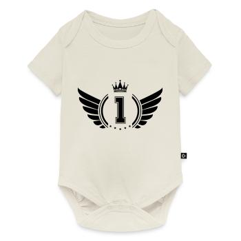 Coat of arms 1 - Baby Premium short-sleeve bodysuit - off white - Front