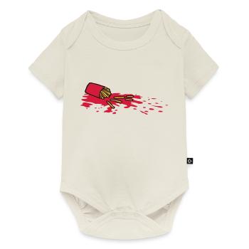 Tatort Français frites - Body à manches courtes Premium Bébé - blanc cassé - Devant