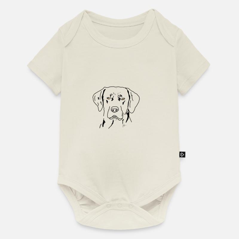 Labrador - Body à manches courtes Premium Bébé - blanc cassé