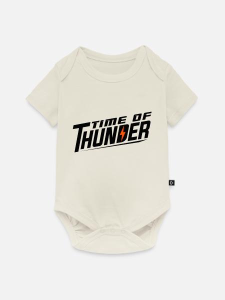 FLASH VARIATIONEN - Baby Premium Kurzarmbody - Naturweiß