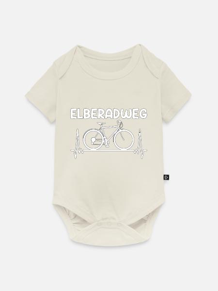 Elberadweg Fahrradtour Fahrrad Radfahrer Geschenk - Baby Premium Kurzarmbody - Naturweiß