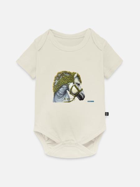 Pegasus - Baby Premium Kurzarmbody - Naturweiß
