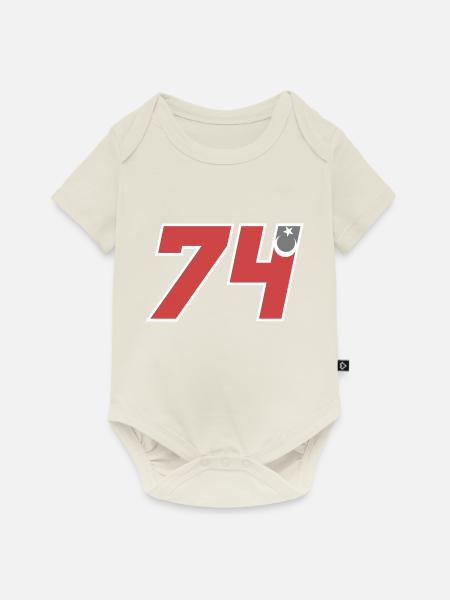 Bartın - Baby Premium Kurzarmbody - Naturweiß