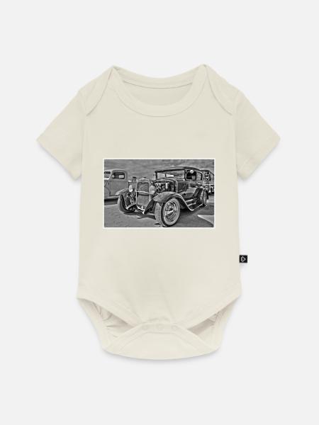 Auto Car - Baby Premium Kurzarmbody - Naturweiß