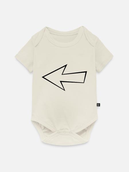 Leerer Pfeil - Baby Premium Kurzarmbody - Naturweiß