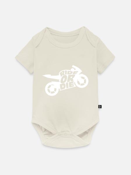Reiten oder sterben - Baby Premium Kurzarmbody - Naturweiß