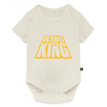 jesus is king quote - Baby Premium short-sleeve bodysuit - off white - Front