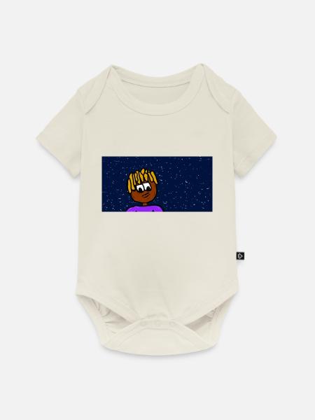 Rapper in Universe - Baby Premium Kurzarmbody - Naturweiß