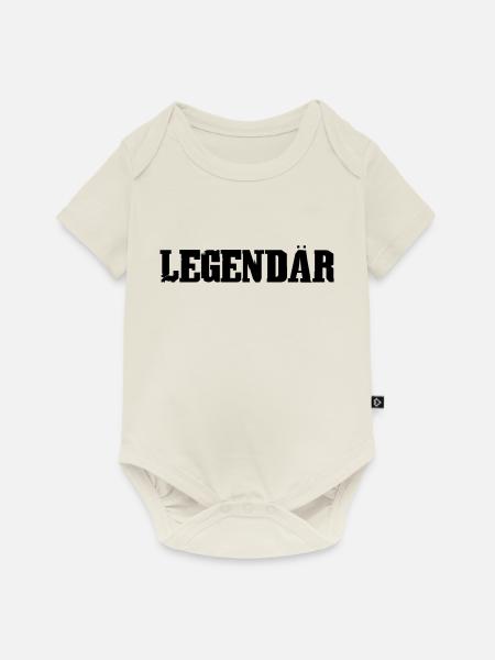 Legendär - Baby Premium Kurzarmbody - Naturweiß