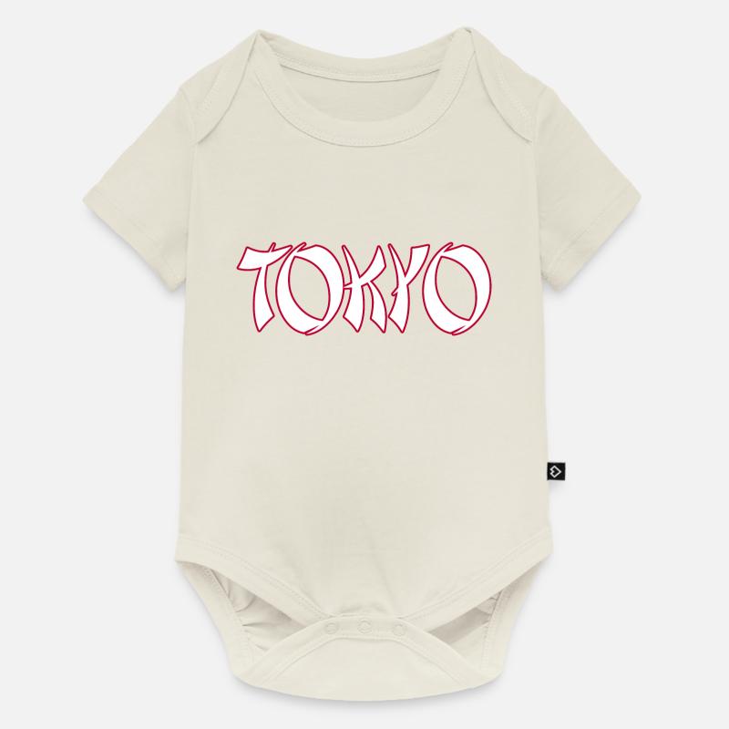 Tokyo - Body à manches courtes Premium Bébé - blanc cassé