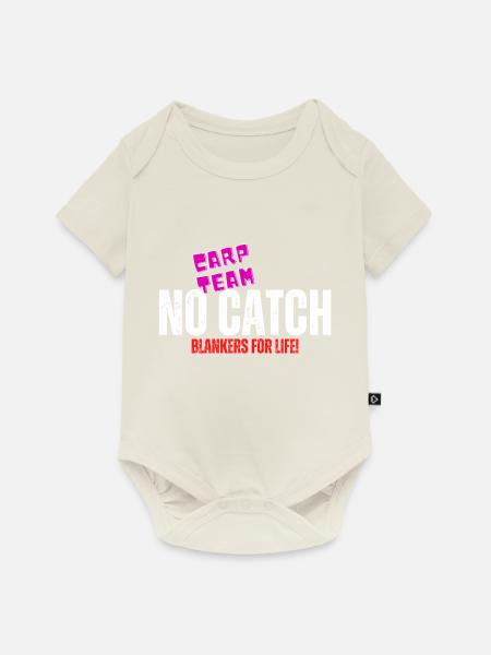 Karpfen-Team KEIN FANG - Baby Premium Kurzarmbody - Naturweiß