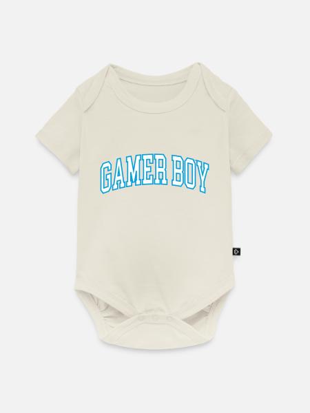 GAMER BOY - Baby Premium Kurzarmbody - Naturweiß