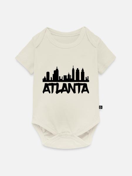 Atlanta - Baby Premium Kurzarmbody - Naturweiß