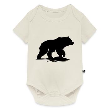 bär - Baby Premium Kurzarmbody - Naturweiß - Vorne