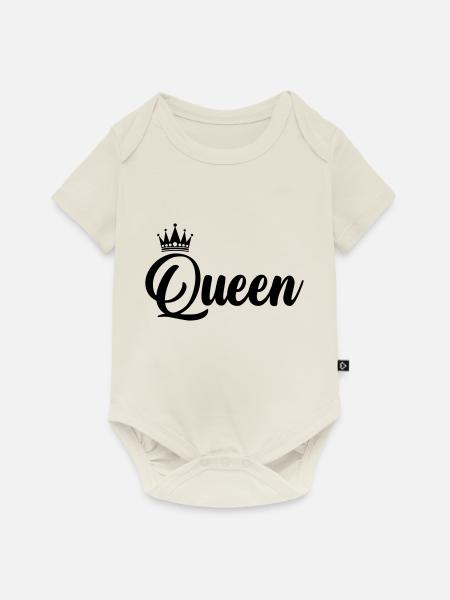 queen - Baby Premium Kurzarmbody - Naturweiß