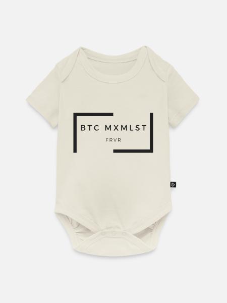 BTC maximalist - Baby Premium Kurzarmbody - Naturweiß
