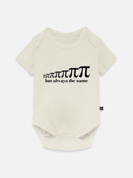 Entwicklung der PI-Zahl - Baby Premium Kurzarmbody - Naturweiß