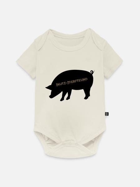 (Nutz-)tierfreund - Baby Premium Kurzarmbody - Naturweiß
