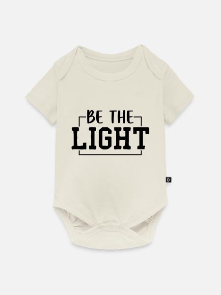 Be the Light - Baby Premium Kurzarmbody - Naturweiß
