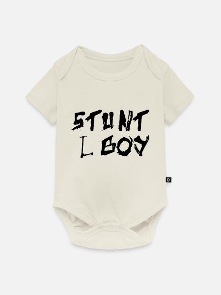 E-Scooter Roller Scooter - Baby Premium Kurzarmbody - Naturweiß